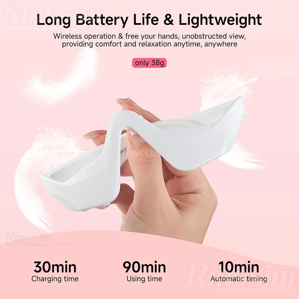 3D EMS Eye Massager with Red Light Therapy