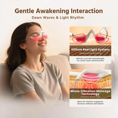 3D EMS Eye Massager with Red Light Therapy